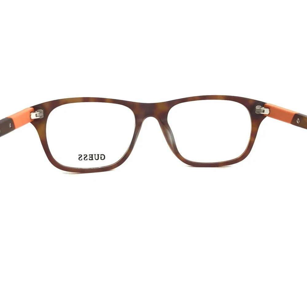 Guess Eyeglasses Frames GU1866 052 Brown Tortoise Orange Square 53-18-145